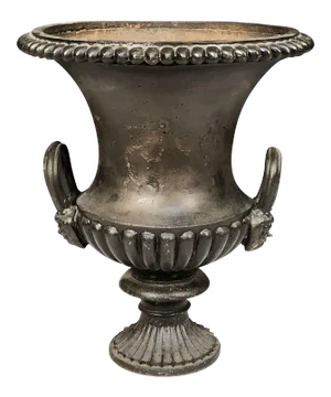 French Garden Urn or Planter of Cast Iron in the Classical Style