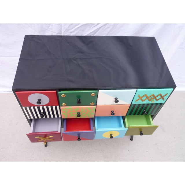 Small Chest of Drawers with 12 Mini Drawers For Sale - Image 4 of 7