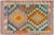 Rustic Turkish Kilim Purple Beige Hand-Woven Wool Rug For Sale - Image 9 of 9