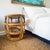 Mid-Century Modern Vintage Post Modern Bent Bamboo & Rattan Side Tables or Stools – A Pair For Sale - Image 3 of 12