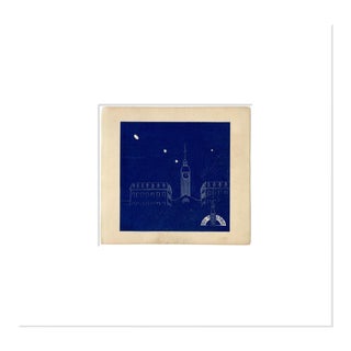 Japanese Corporate Branding Woodblock Print C. 1920s L For Sale