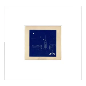 Japanese Corporate Branding Woodblock Print C. 1920s L