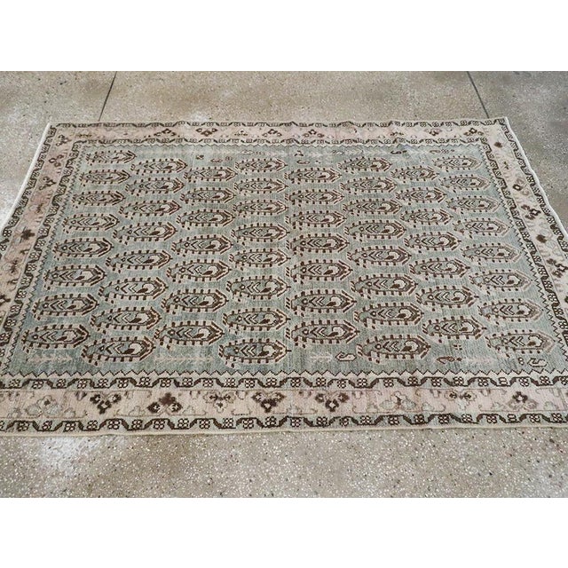 Galerie Shabab Collection Mid-20th Century Persian Malayer Accent Rug For Sale - Image 4 of 7