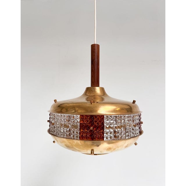 Mid-Century Modern Space Age Hanging Lamp from Örsjö Industri, 1960s For Sale - Image 3 of 14