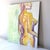Mid-Century Modern Late 20th Century Nude Figural Mixed Media Watercolor Painting For Sale - Image 3 of 4