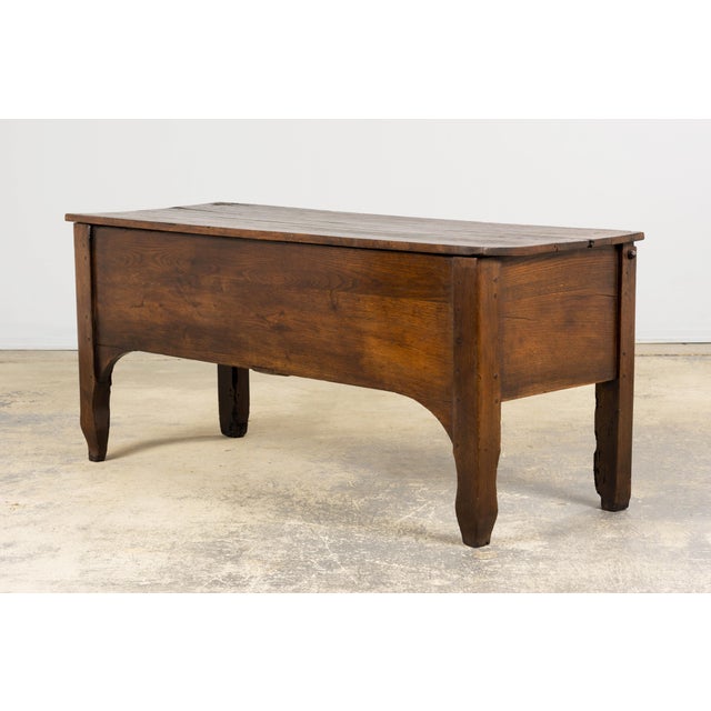 Early 19th Century Country French Provincial Oak Coffer Trunk For Sale - Image 13 of 18