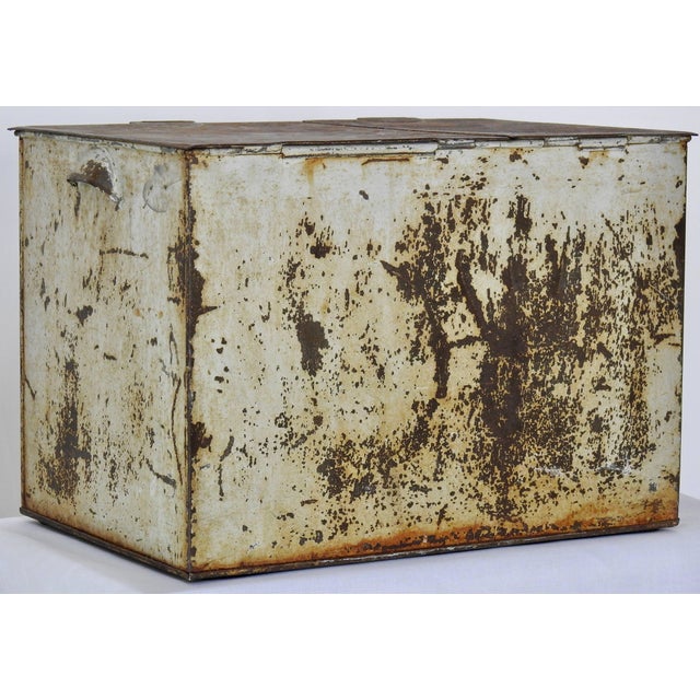 Metal 20th Century French Non Pareil Metal Ice Box For Sale - Image 7 of 9