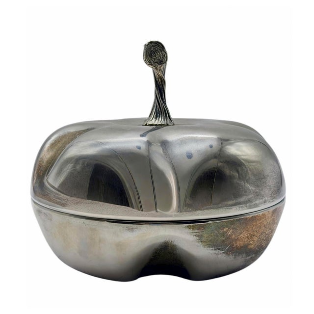 Elegant decorative box in the shape of a pumpkin designed by Christian Dior for his 1970s Home collection. This beautiful...
