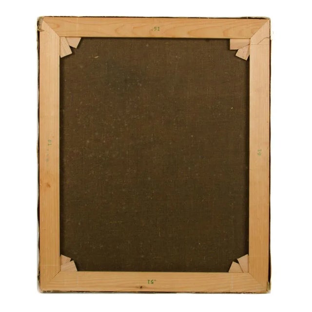 Mid 20th Century "Portrait of a Man" Oil Painting For Sale - Image 9 of 10