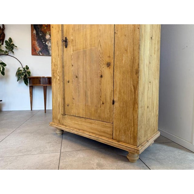 Art Nouveau Farmhouse Cupboard in Wood For Sale - Image 15 of 17