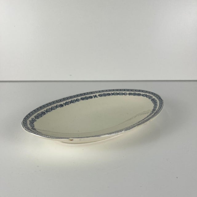 Sévigné Serving Dish in Earthenware from Boch Frères Keramis, Belgium, Early 20th Century For Sale - Image 3 of 8