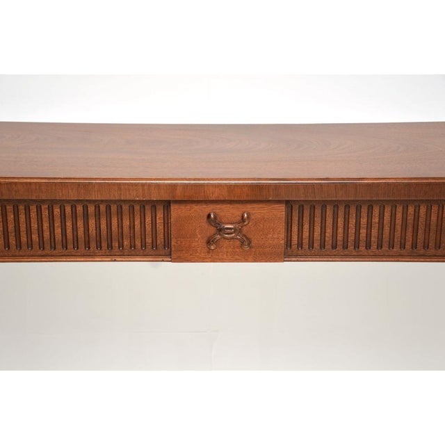 Brown Large Georgian Style Console Table, 1930 For Sale - Image 8 of 11
