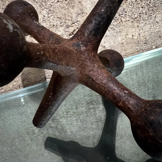 AMBIANIC presents 1960s Jack Bookend Style George Nelson Design Line Calif Selling as vintage rustic 4.75 tall x 6.25 w x...