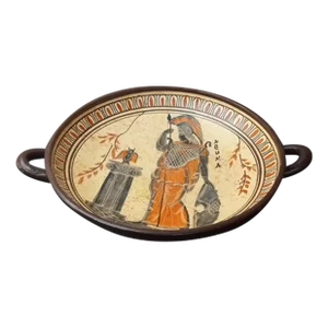 1940s Poseidon Hellenic Greek Pottery Amphora Kylix Pedestal Bowl