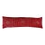 Custom 40 “ Red & White Linen Block Print Boho Linen Lumbar Pillow. Feather Down Insert For Sale