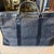 Black 80s Vintage Christian Dior Trotter Gray Nubuck and Black Leather Boston Hand-Bag For Sale - Image 8 of 18