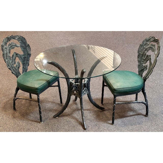 Tropitone Veneman Collection Banana Leaf Chairs and Table Chairish