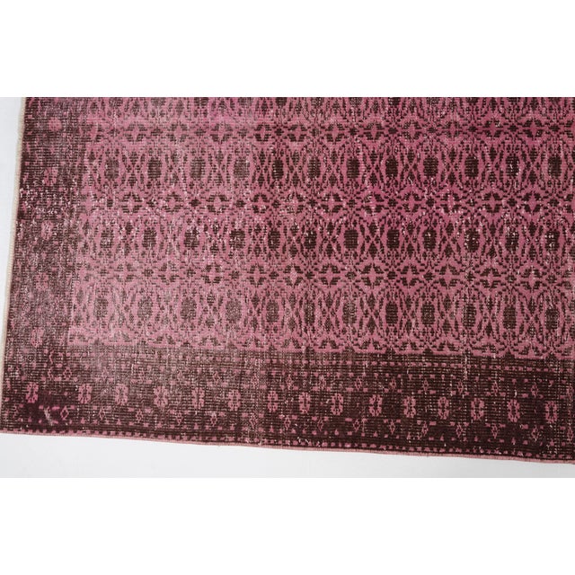 Geometric Oushak Vintage Area Rug For Sale - Image 10 of 10