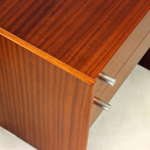 Square Bedside Tables in Mahogany, Czechoslovakia, 1970s, Set of 2 For Sale - Image 12 of 14