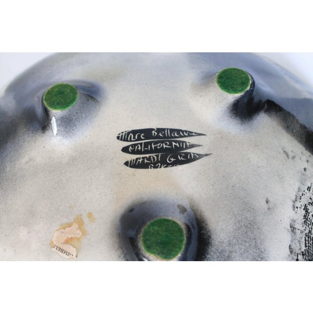 California Pottery Mardi Gras by Marc Bellaire Catchall For Sale In Milwaukee - Image 6 of 7