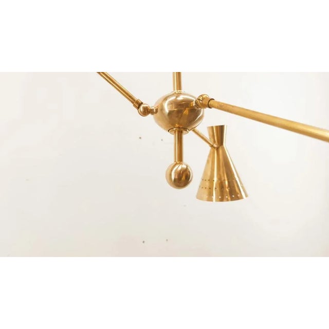 Adjustable Sputnik Lamp with Perforated Cones For Sale - Image 10 of 18