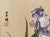 Paint Vintage Original Chinese Watercolor Painting of Purple Iris Flowers and Butterflies on Silk For Sale - Image 7 of 10