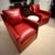 C R Laine Red Leather Chairs For Sale - Image 9 of 12
