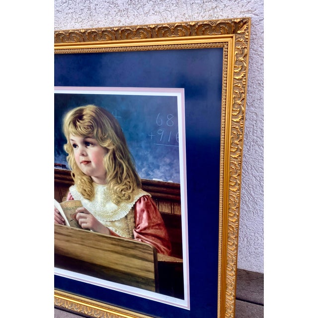 Vintage Jim Daly Signed & Numbered Limited Edition Americana Print “Secret Admirer” Exquisitely Framed and Double Matted Excellent Condition. For Sale - Image 16 of 18