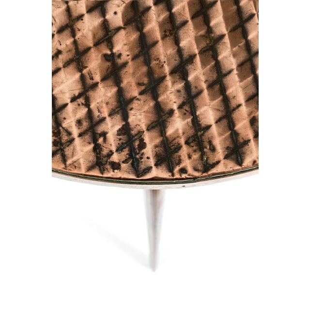 Vintage Cocktail Tables with Copper Top, Set of 2 For Sale - Image 12 of 16