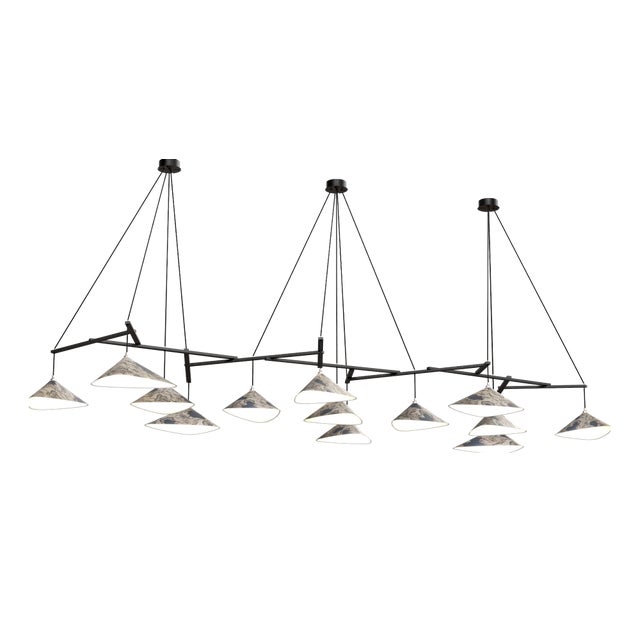 Emily Group of Thirteen Pendant Light in Oxid by Daniel Becker for Moss Objects For Sale