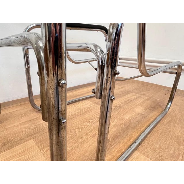 Bauhaus Early Bauhaus Chrome B 35 Armchairs by Marcel Breuer for Thonet, 1930s, Set of 2 For Sale - Image 3 of 17