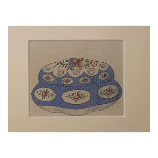 Unknown - Porcelain Box - Original China Ink and Watercolor - 1890s For Sale