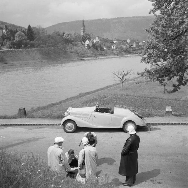 1930s To Neckargemuend Mercedes Benz Car Near Heidelberg, Germany 1936, Printed 2021 For Sale - Image 5 of 5