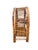 An early-mid 20th century etagere or small table top shelf constructed of bent tortoise shell and split reed bamboo....