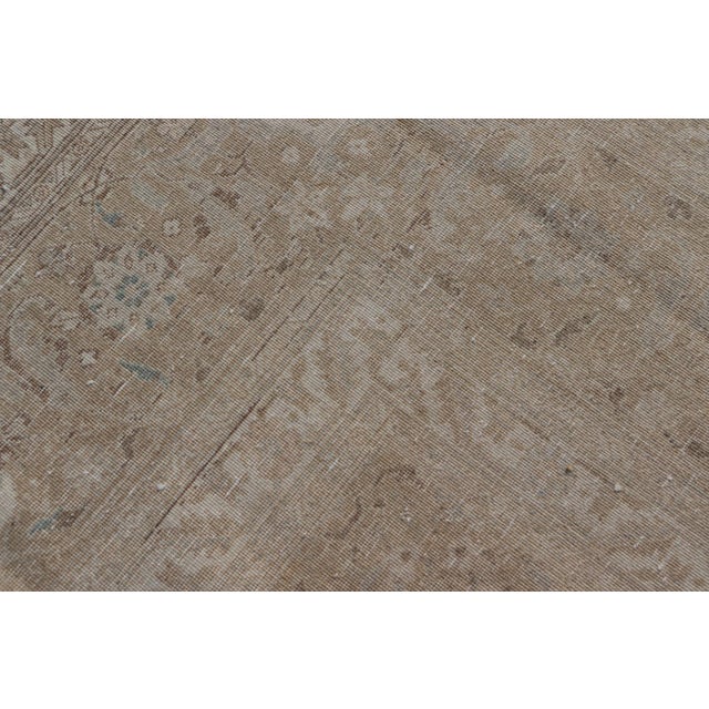 Antique Persian Tabriz Rug in Wool With All-Over Floral Design in Earth Colors 8'0 X 10'9 For Sale - Image 13 of 13