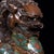 Late 20th Century Pair of Vintage Cloisonné Enamel Guardian Lions – Gilt Bronze Foo Dogs, Turquoise Ground For Sale - Image 5 of 7