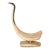 Vintage Carved Horn Crane Sculpture For Sale