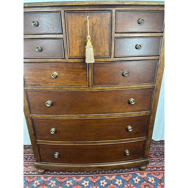1960s Universal Furniture Tallboy Dresser With Lock For Sale In New York - Image 6 of 10