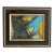 1960's Mid-Century Modern Geometric Abstract Painting by Pierre Havret, 1965 For Sale