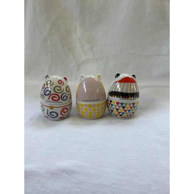Ceramic Ritzenhoff Egg Cups All Retired Set of 3 For Sale - Image 7 of 12