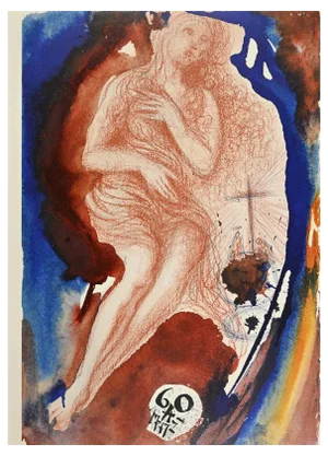 Salvador Dali, Many Sins Are Forgiven To The Sinful Woman, Lithograph, 1964
