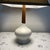 Mid-Century Modern Vintage Danish Modern Style Leviton Ceramic & Wood Table Lamp For Sale - Image 3 of 8
