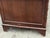 Pedestal Desk in Flame Veneer Mahogany with Green Leather Top For Sale - Image 6 of 13