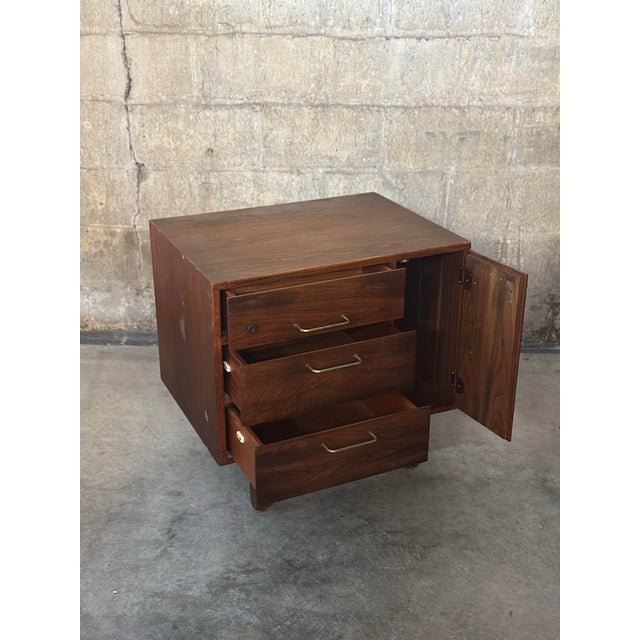 Jens Risom Jens Risom Petite Walnut Cabinet For Sale - Image 4 of 6