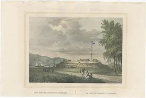View of Fort Duurstede on Saparua, 1844, Paper