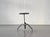 Industrial Brown Height-Adjustable Stool, 1970s For Sale - Image 4 of 13
