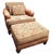 American-Made Luxury Ricardo Leather/Fabric Chair and Ottoman Set by King Hickory. For Sale - Image 12 of 12