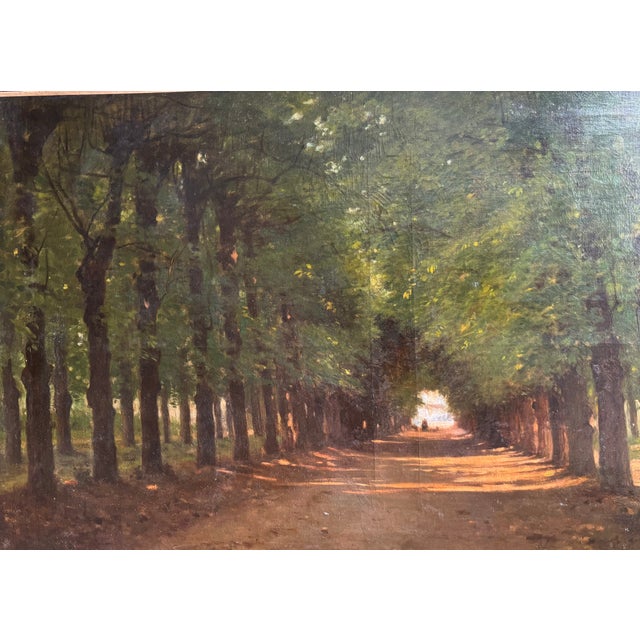 Unknown, Bridleway, 1880, Oil on Canvas For Sale - Image 4 of 9