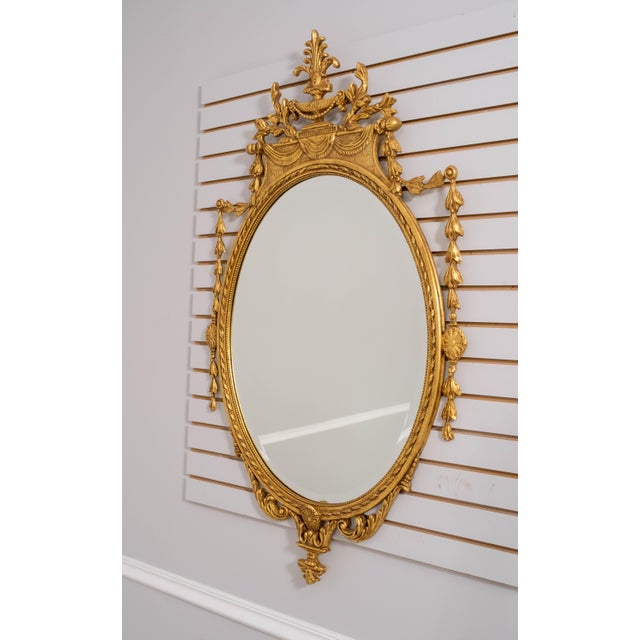 Age: Approx: 15 Years Old Details: 9D Gold Model 6769 Beveled Glass Mirror High Quality Construction Adam Style Offered @...