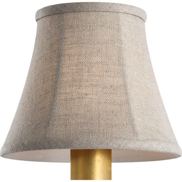 Traditional Visual Comfort Signature 5" Natural Linen Bell Empire Shade For Sale - Image 3 of 3